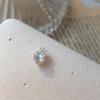 Niriu Opaal Oorbellen Minimale Piercing Hartvorm Dames