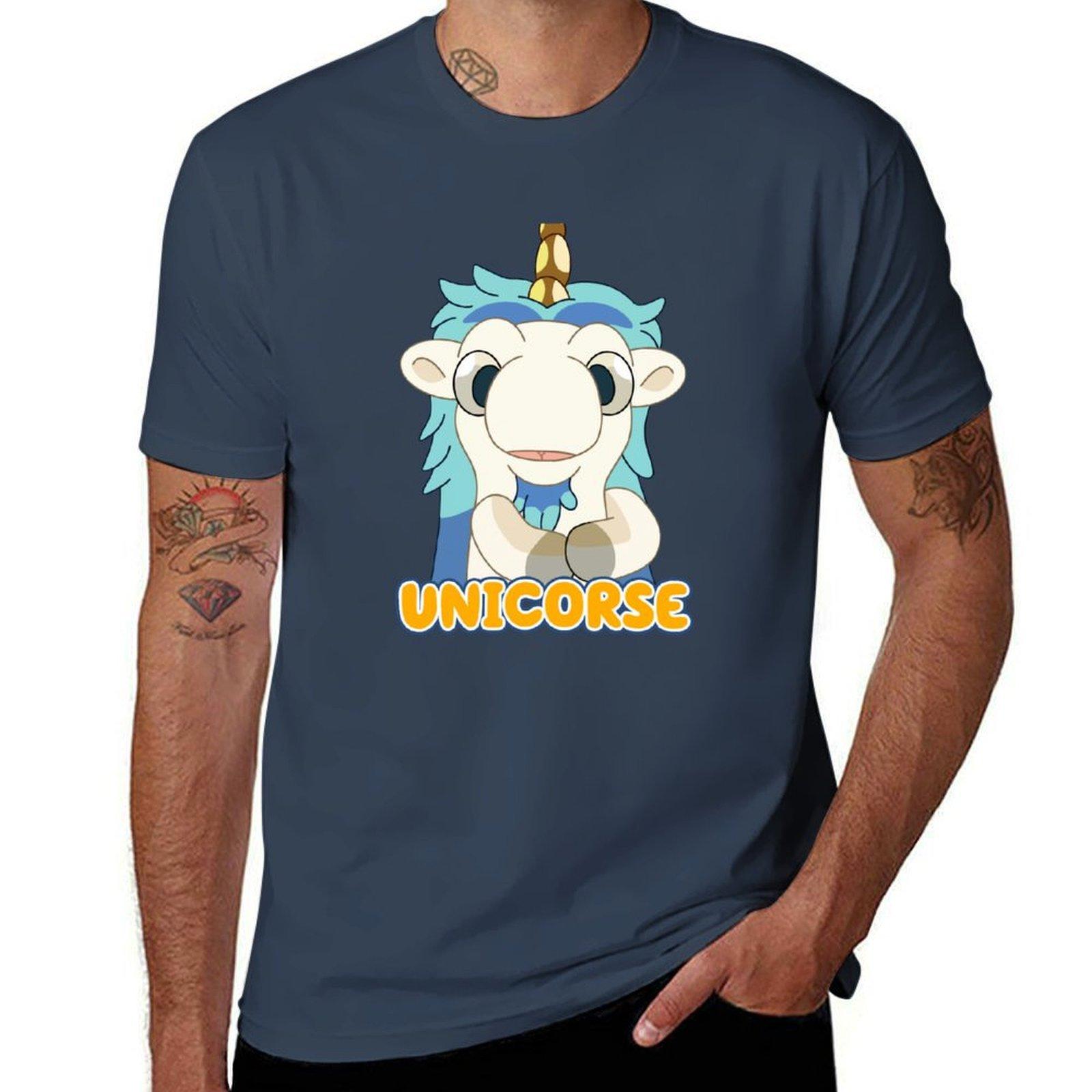 unicorse TShirt Art Pattern Printed Casual Top S