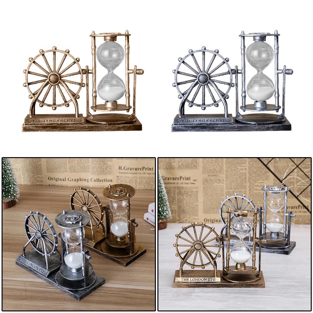 Vintage Ferris wheel Hour glass Decor.
