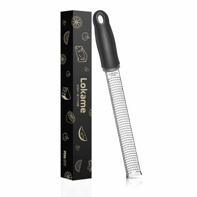 By Professional Cheese Cheese Parmesan Zester Grater [Recommended Chefs] Grater, Grater, Shavings, Cheese, Ginger, Garlic, (Black)