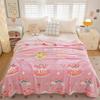 Cozy Flannel Blanket for Office or Nap - Coral Fleece Throw Gift.