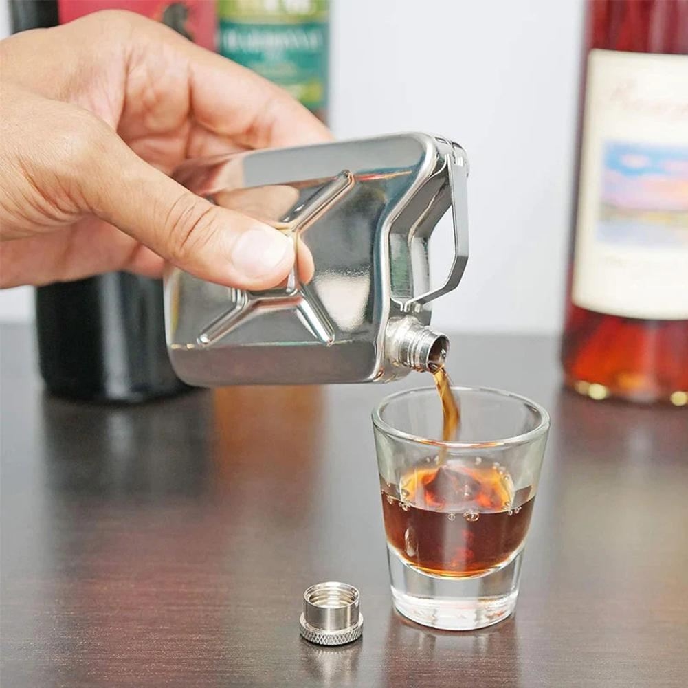 

Small Stainless Steel Wine Jug Multifunctional Alcohols Flagon Gift For Birthday China Mainland