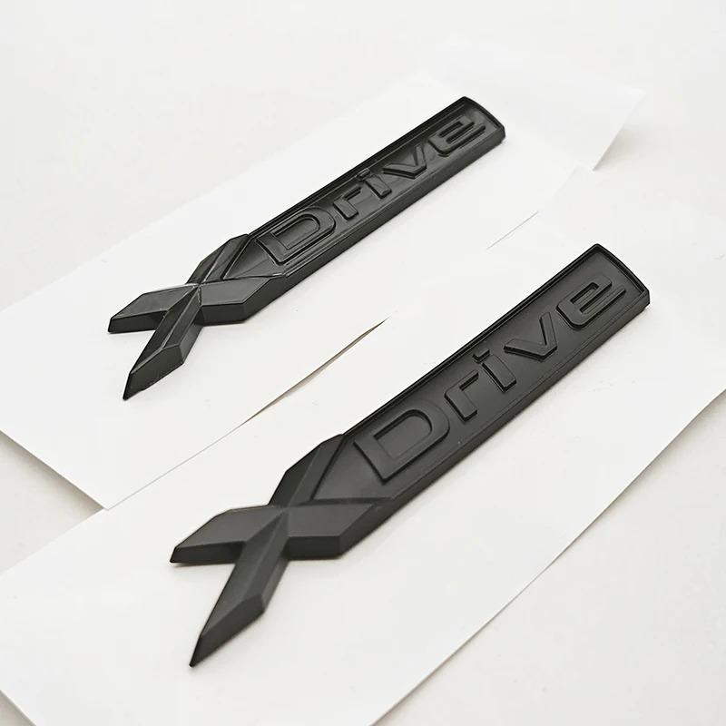 AAAOM1 NEW 3D ABS Car Sticker Logo Xdrive Emblem Trunk Badge Nameplate X Drive For BMW Xdrive 320d 320i 530d 525d E60 G20 Accessories