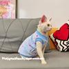 Canadian Sphinx Hairless Cat Clothes Devin Abi Pet Cat Autumn and Winter Warm Velvet Vest