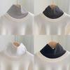 1PCS Fashion Winter Modal High Nack Fake Collar Women Solid Detachable Fashion Color Warm Collar Jersey Turtleneck Elastic Girls
