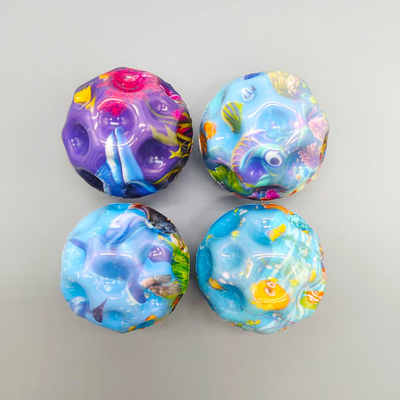 

Океанский эластичный мяч Высокоэластичная декомпрессионная игрушка Мяч с отверстиями Голый мяч Игрушка Детские уличные упражнения