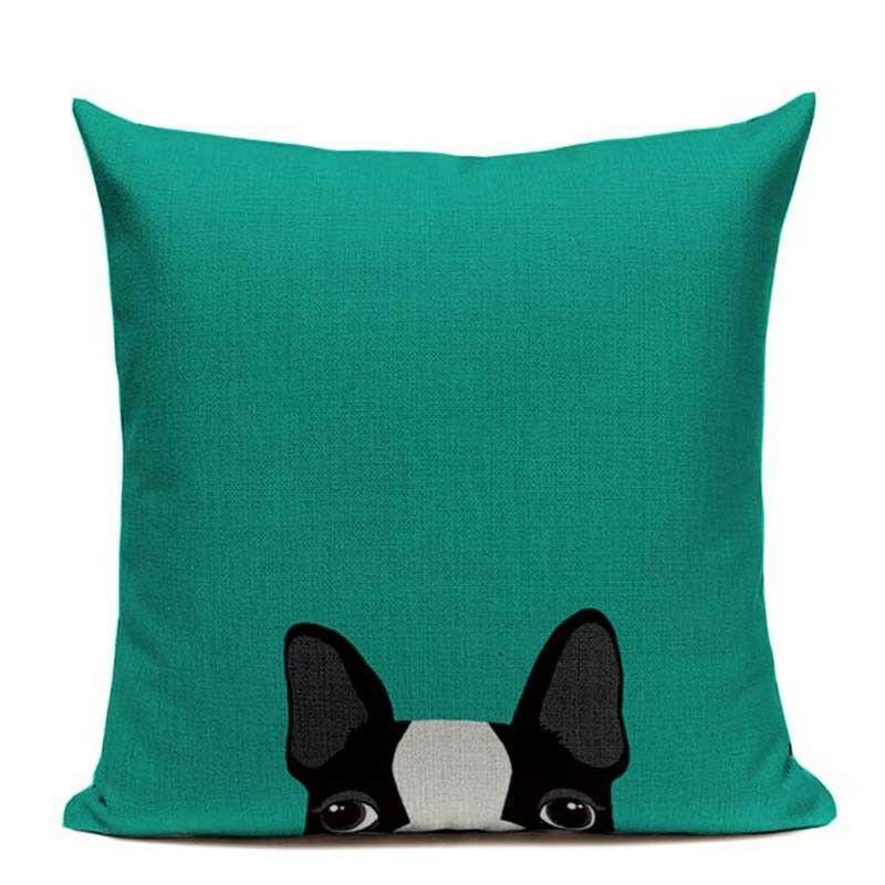 Premium Quality Boston Terrier French Bulldog Cushion Pillow Case For All Rooms