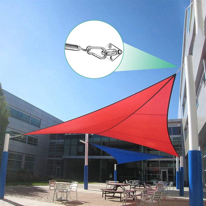 44pcs Sun Shade Sail Stainless Fixing Fitting Kit Garden Patio Awning Canopy Accessory
