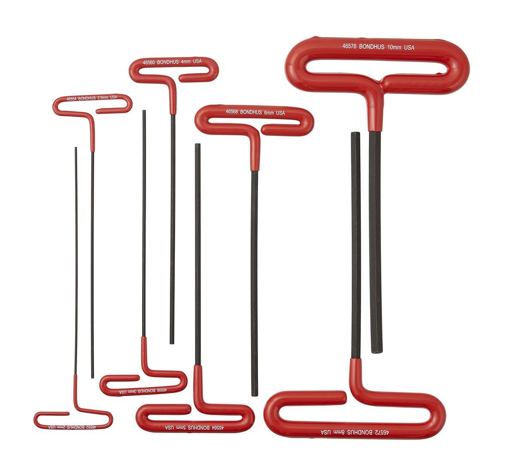 BONDHUS Hexagonal Long Set Black Dyed Set [ ] Loop/T-Handle 8-Piece (2, 2.5, 3, 4, 5, 6, 8, 10mm) CTHX80M-9 No.46587