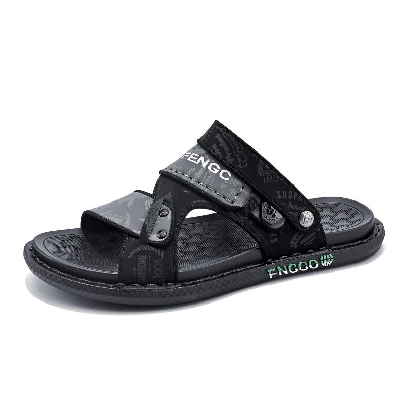 Leisure Beach Holiday Slippers Men Sandals Summer Male Shoes 2024 New Outdoor Sneakers Male Retro Comfortable Casual Sandal Mens