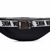 Nike Polyester Crossbody Bag, Fanny Pack Regular Unisex Black Gray Casual CW9263-010