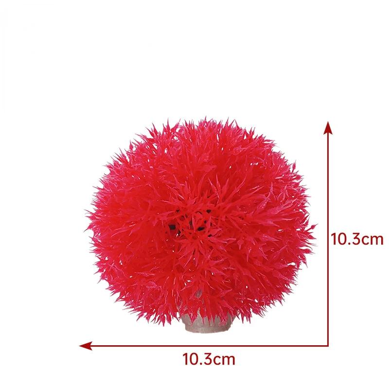 Artificial Aquatic Plastic Plants Aquarium Grass Ball Fish Tank Ornament Aquarium Ornamental Chlorella Prospects Grass for Decor