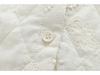 Women's Retro Lace Trim Jacquard Long Sleeve Quilted Shirt - Winter 2025 Edition