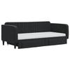 VidaXL Daybed with Trundle and Drawers Black 90x190 Cm Velvet 3197150