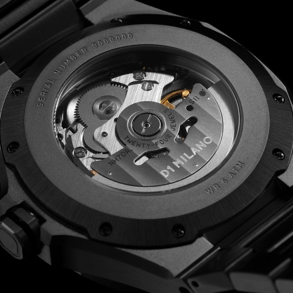 Autorisierter Händler D1 Milano Uhr SKBJ11 Skeleton Restyling Automatik Gunmetal Edelstahl Automatikaufzug Automatik [D1 MILANO]
