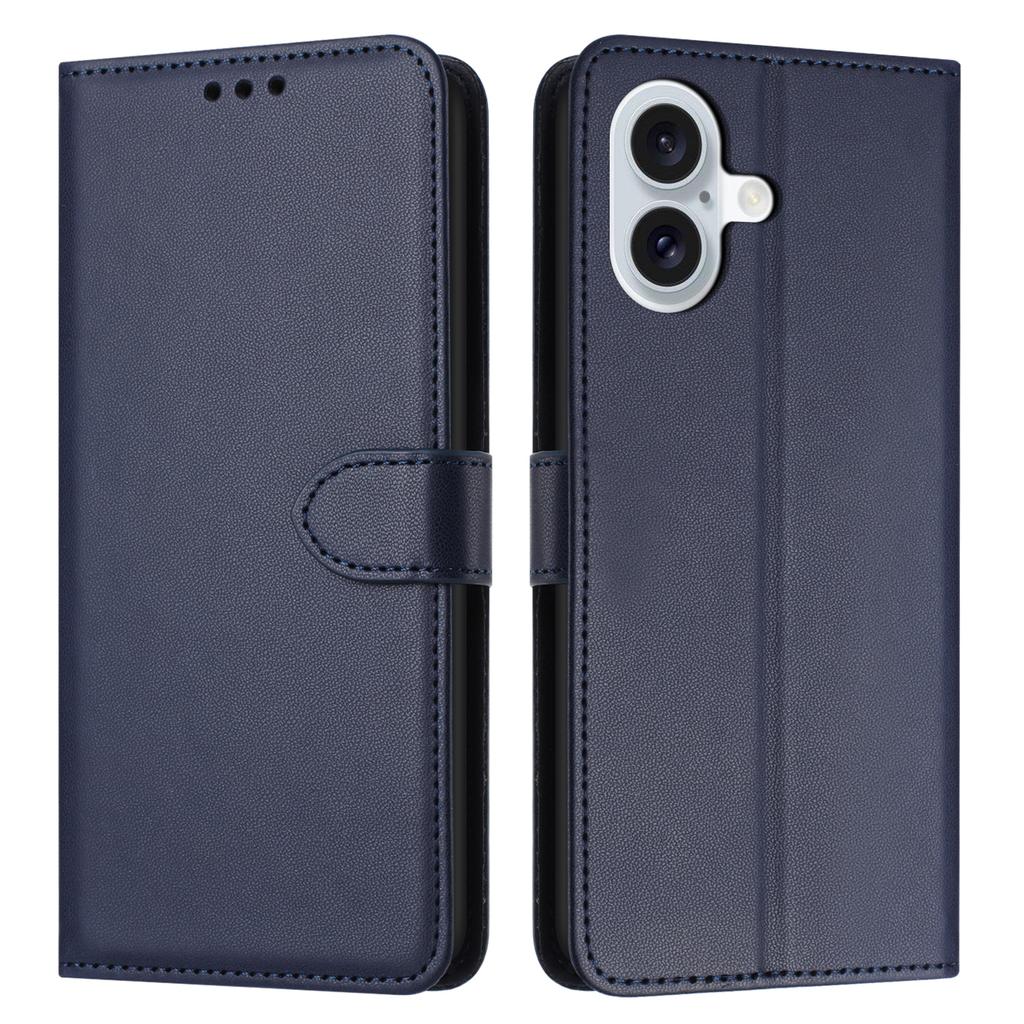 For iPhone 17 Case Stand Wallet Leather Phone Cover with Strap