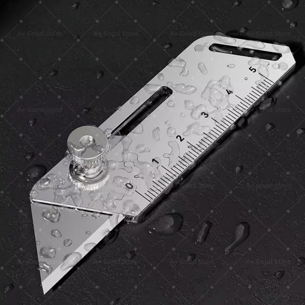 Multifunctional Heavy-Duty Utility Knife Stainless Steel Industrial Craft Cutter Thickened All-steel Wallpaper Paper Cutter