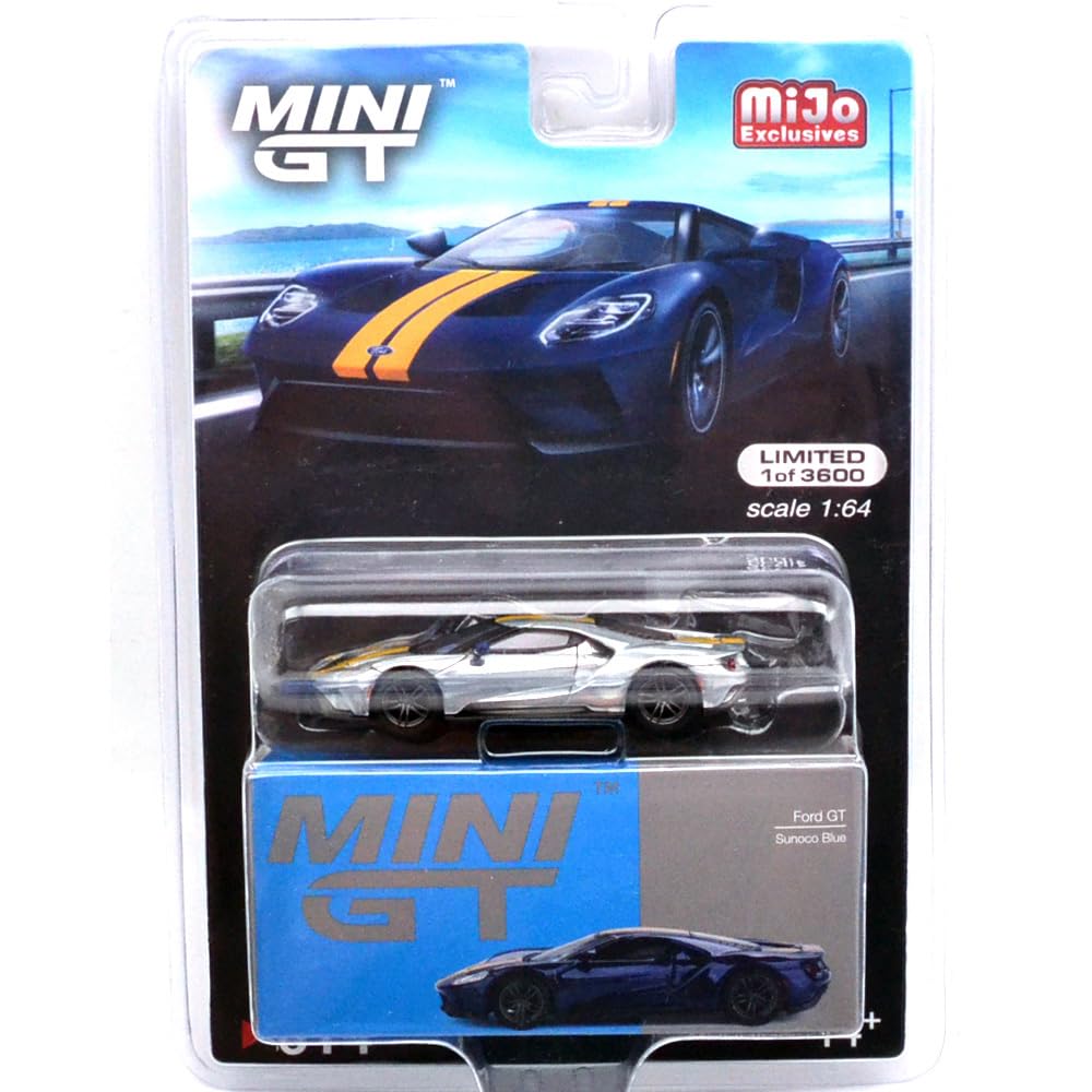MINI GT 164 scale MiJo TOYS - FORD GT (SNOCO BLUE) CHASE CAR - USA MiJo Toys Exclusive Ford (Snoco Blue) Chase Car