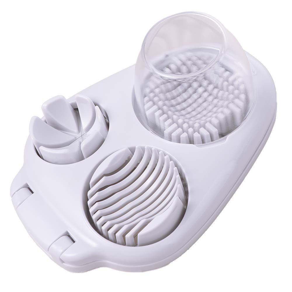 Manual Egg Cutter White Fruit Cutter Egg Cutting Tool Egg Slicer  Salad