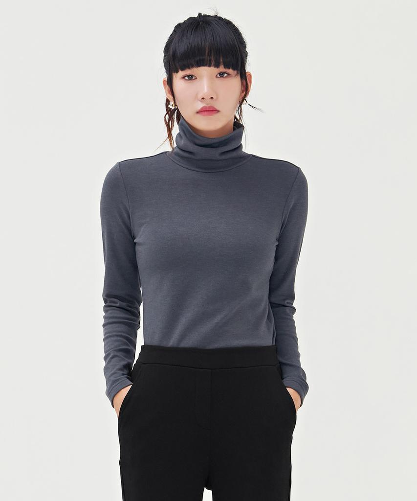 CHASECULT Unisex Daily Turtleneck T-Shirt-Bgzu5104E0B