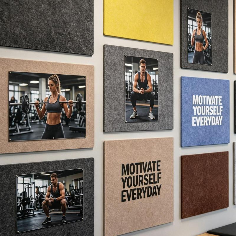 30cm Felt Board with Photo Fixing Thumbtacks Message Board No-drill Photo Background Wall Decor Supplies for Home Classroom