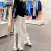 adidas Originals Cargo Trousers With Three Stripes Women Bottoms White JH3176
