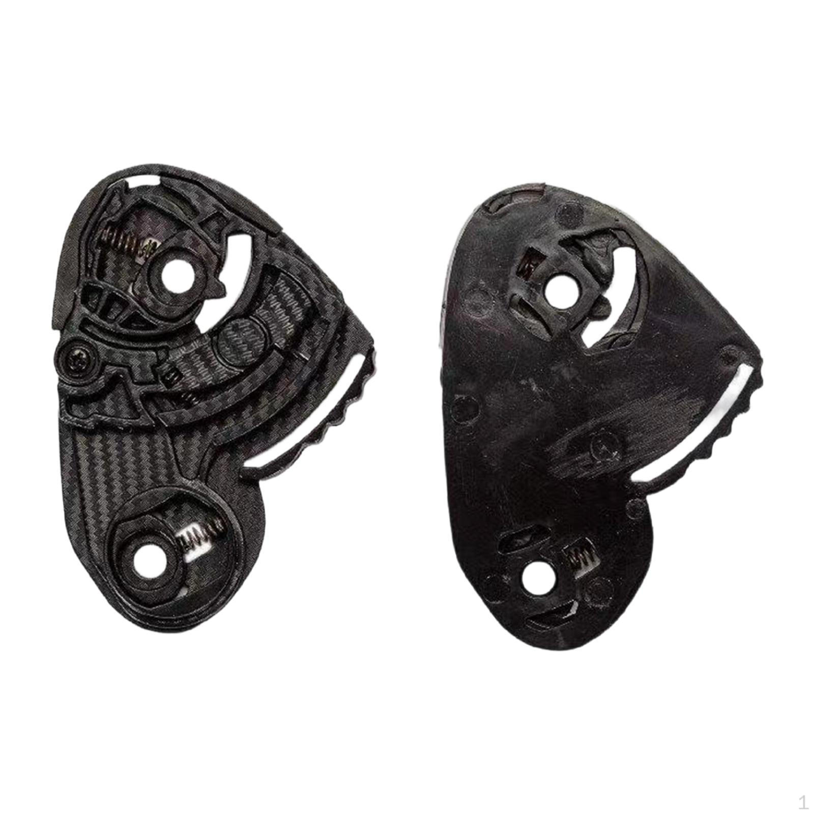 

2x Helmet Visor Base Accessories Sturdy Spare Part High Performance Professional Supplies Black