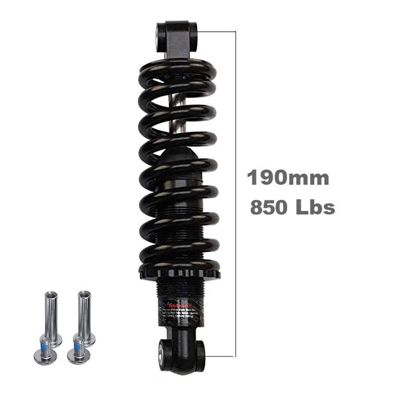 AttLvTu MTB Rear Shock Absorber, 150mm 165mm 190mm Bicycle Coil Spring Suspension, for Mountain Bike E-Bike Wheelchair