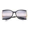 Gucci Plastic Sunglasses Glasses Women's Black Gold