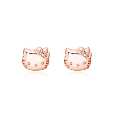 Sanrio Hello Kitty Schmuck Signatur Silber Ohrringe Hlse179-P