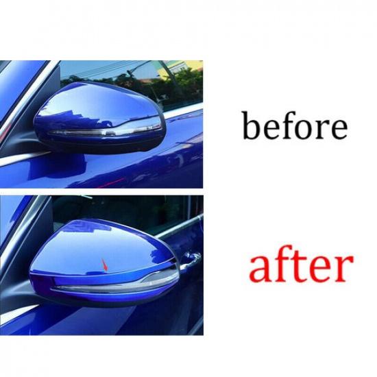 Exterior Rear View Mirror Strip Trim 2PCS For Benz GLB - Blue Titanium