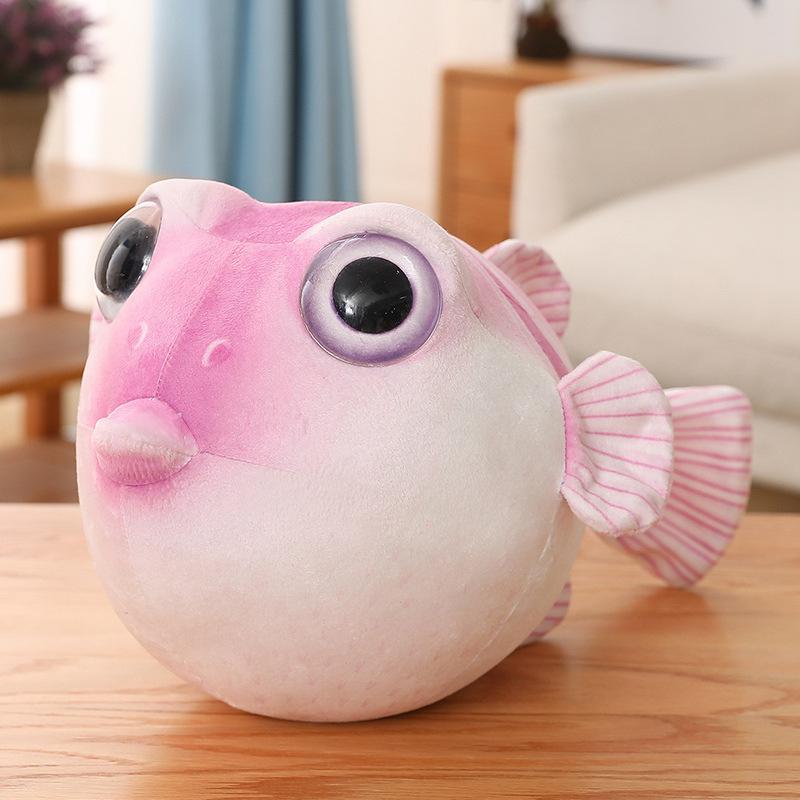 

Cute simulated puffer fish doll plush toy chubby little puffer fish doll children s rag doll girl birthday gift 26cm