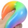 Stress Relief Flour Ball Toy Rainbow Color Changing Stress Ball Fidget Toy Home Office Desk Toy Decompression Gadget