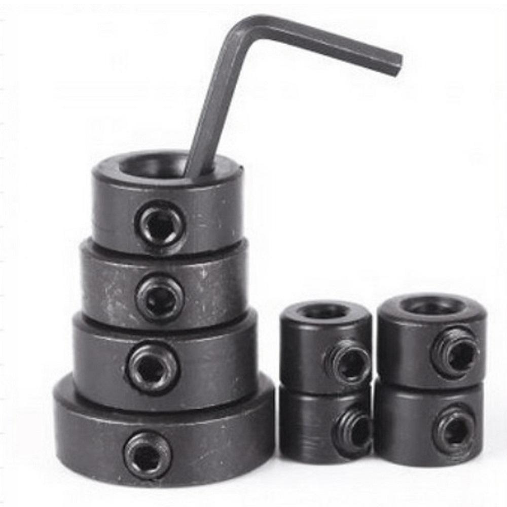 8pcs 3-16mm Woodworking Drill Locator Drill Bit Depth Stop Collars Ring Positioner Drill Locator Wood Drill Bit