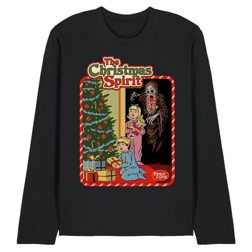 Steven Rhodes Unisex Adult Christmas Spirit Long-Sleeved T-Shirt