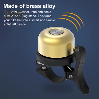 Campainha de bicicleta para suporte de localizador AirTag, leve, som alto, universal, MTB, estrada, montanha, dobrável, guidão de bicicleta, alarme, acessórios para bicicleta