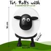 1/3PCS Sheep Toilet Roll Holder Funny Toilet Paper Holder Free Standing Bathroom Set Black Sheep Roll Rack Cute Bathroom Decor