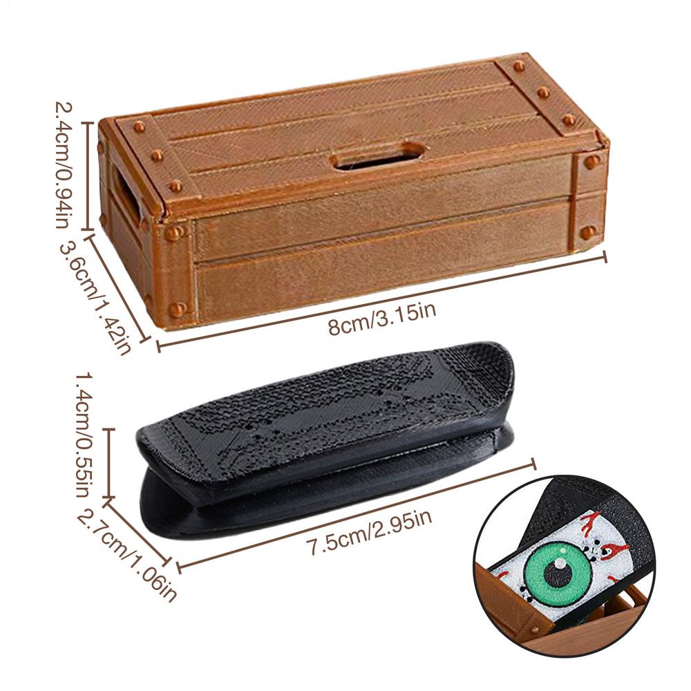 

Mini Fingerboard 3D Printed Pocket-Sized Fingertips Surfboard Magnetic Mini Fingerboard Anti Stress Sensory Toys for Men Women