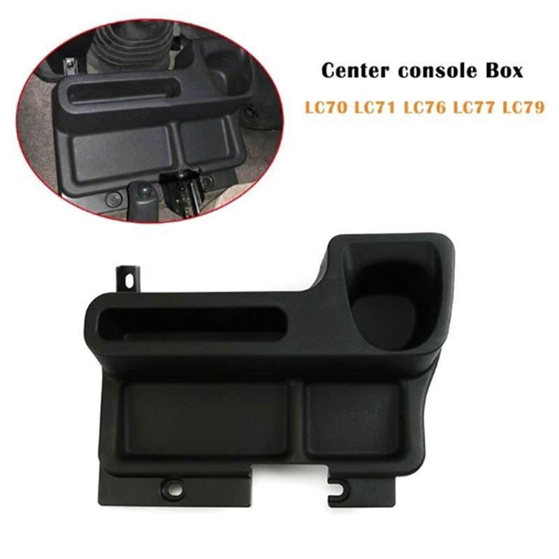 Car Armrest Storage Box Tray Center Console Organizer Cup Holder For Toyota Land Cruiser Models LC70/LC76/LC78/LC79