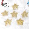Christmas Hanging Ornament 6Pcs Sparkling 3D Star Shape Pendant with Lanyard Glitter Tree DIY Craft Party Decor