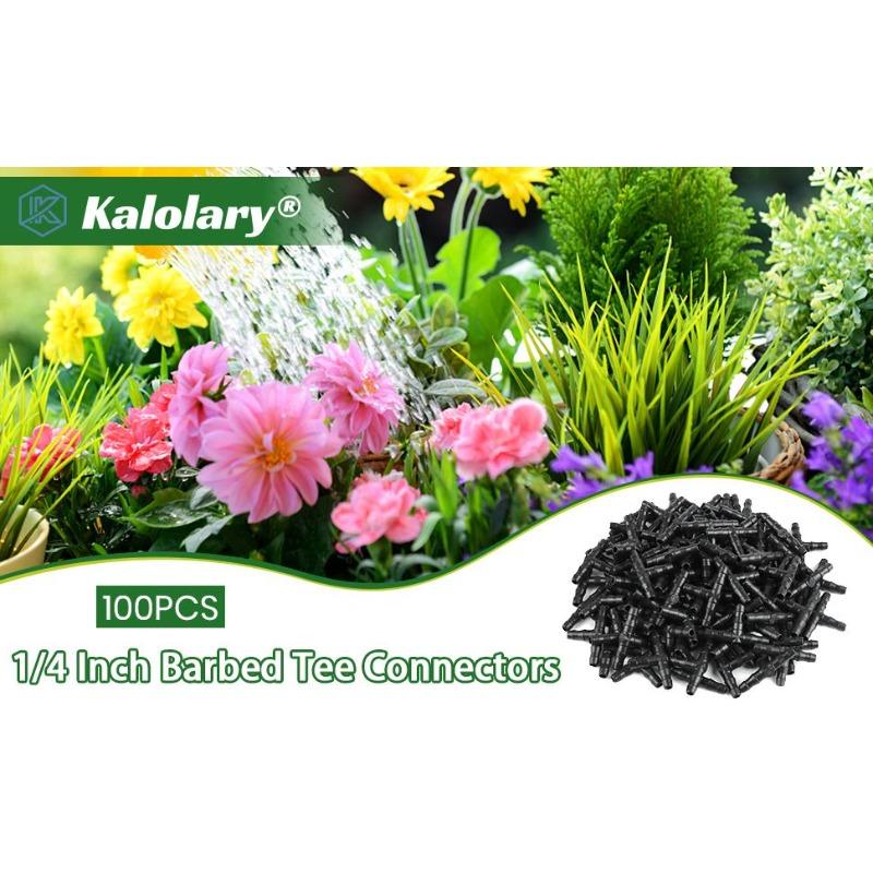 30 шт. Система крапельного зрошення з колючим триходовим з'єднувачем, з'єднання для водяної трубки 4/7 мм, аксесуари для автоматичного поливу садових рослин у горщиках