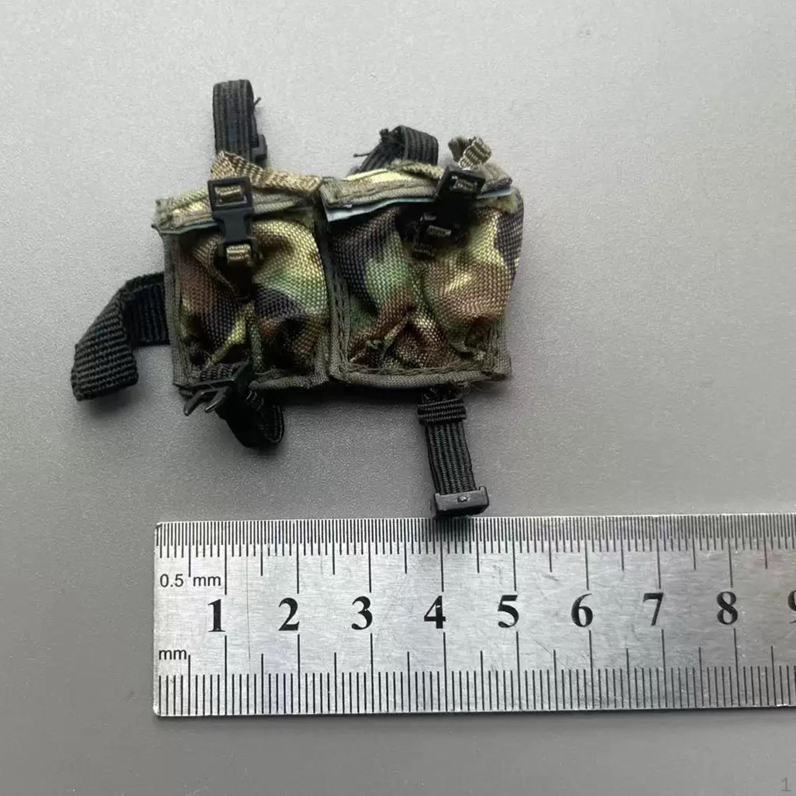 

1/6 Scale Action Figure Pouch Miniature Waist Pack Dress up DIY Collectors Enthusiasts Outfitting