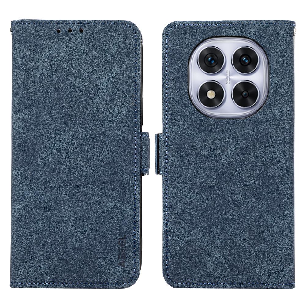 ABEEL For Xiaomi Redmi Note 14 Pro 5G/Poco X7 5G Case PU Leather Folio Stand View RFID Blocking Phone Cover