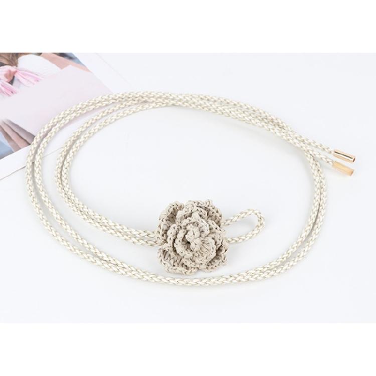 Stylish Handwoven Flower Selfknotted Waistband for Women Seeking Personalizing Retro Fashion Bohemian Waist Rope
