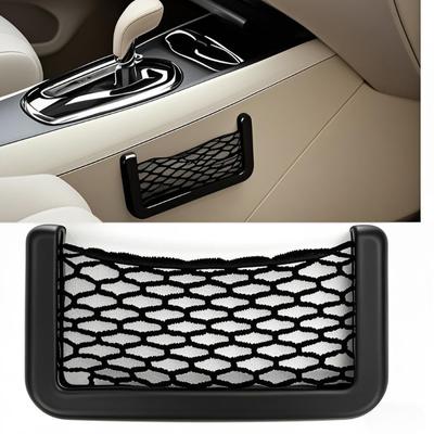 Auto Seat Side Interior Back Sundries Pocket Mesh Storage Bag Phone Net Pocket Holder Car Storage Bag Elastic Flexible Nets