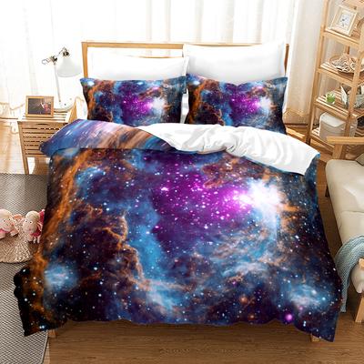 Juego de Funda Nórdica Galaxy Amor Nube en Forma de Corazón Funda de Edredón Tamaño King Queen para Niños Niñas Adolescentes Juego de Cama con Funda de Almohada