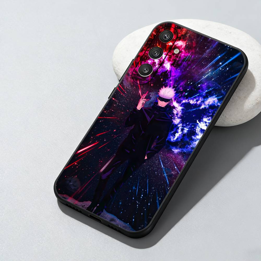 

Anime JJK S-G-GoJo Printed Phone Case For Samsung Galaxy A73,A72,A71,A70,A52,A51 Others Soft Black Cover Samsung a41
