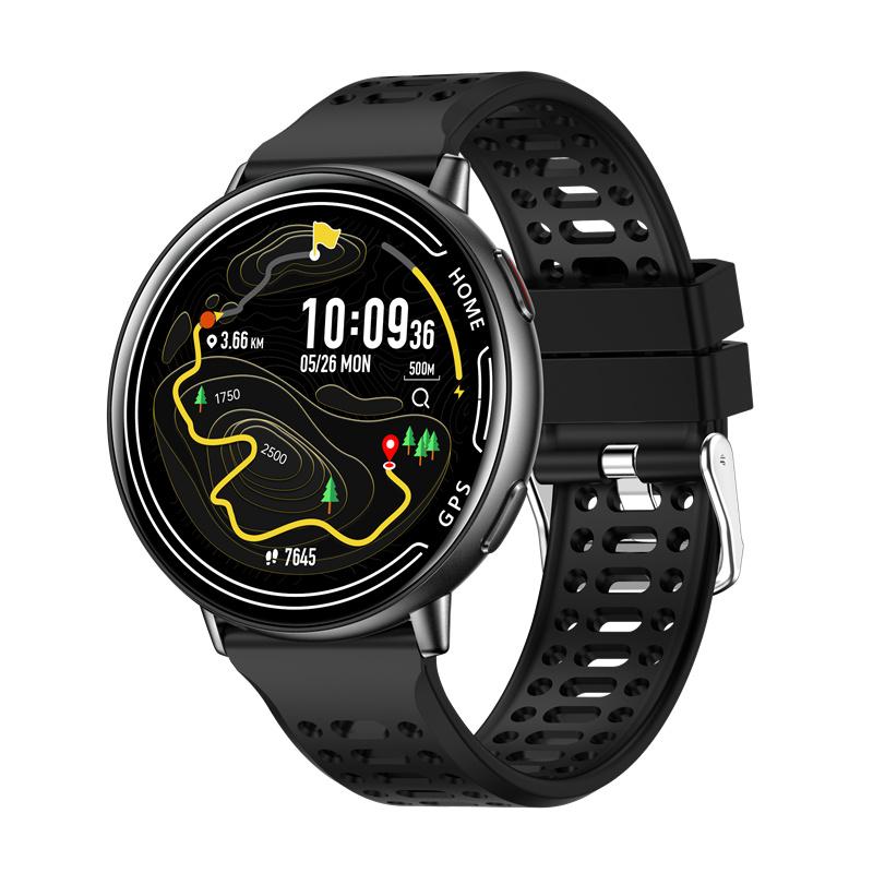 KC100 Men Smart Watch 1.56 AMOLED GPS Precise Positioning Outdoors Sports Fitness Tracker Bluetooth Calling Health Monitoring