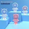 Usb Rechargeable Mini Fan 3 Speed Handheld Fan Desktop Usb Silent Electric Fan With Usb Charging Cable For Outdoor Fans(Onecolor)