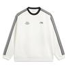Li Ning Sports Lifestyle Series Striped Letter Loose Soft Sweatshirt Unisex Sweatshirt AWDW353-2